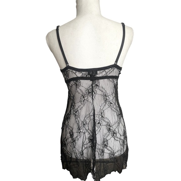 Vintage Y2k Rampage Intimates Lingerie Red Black Babydoll Slip Sz M Sexy Gothic - Picture 5 of 10